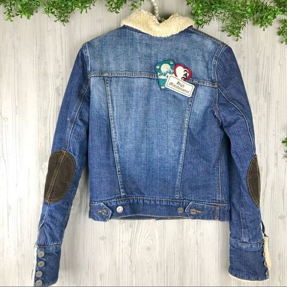 Juicy couture sherpa lined denim jacket - Picture 2 of 8